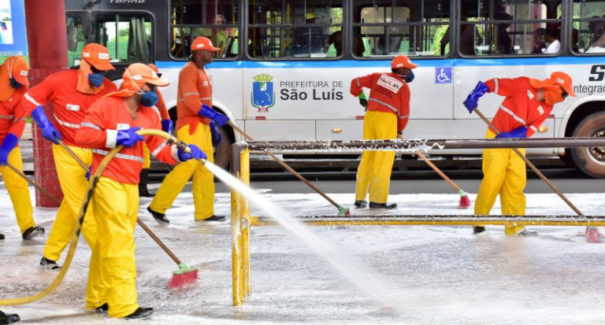Prefeitura reforça higienização de espaços públicos em São Luís