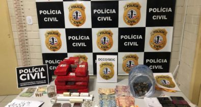 Polícia prende três pessoas com droga avaliada em R$ 10 mil em São Luís