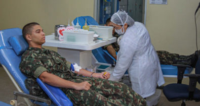 Hemomar recebe doação de soldados do 24º BIS em São Luís