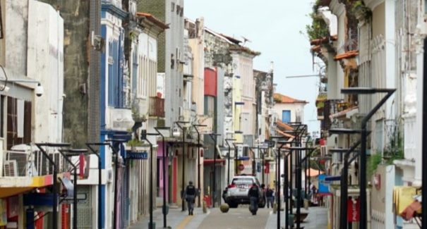 Fiscalização na Rua Grande é reforçada no lockdown