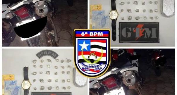 Homem é preso por suspeita de tráfico de drogas