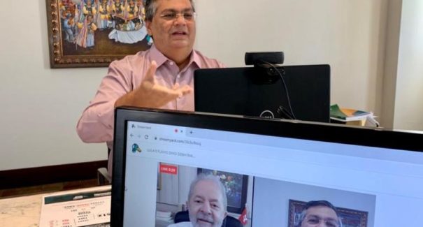 Flávio Dino e Lula avaliam a crise política e sanitária que assola o Brasil e o Mundo