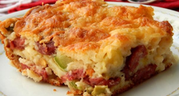 Saiba como fazer torta de liquidificador de calabresa e queijo
