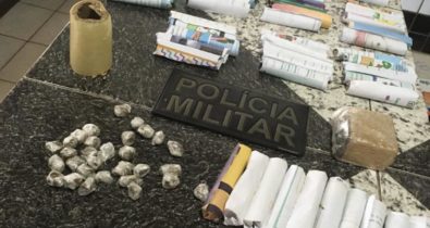 Polícia desmancha ponto de venda de drogas em Pinheiro