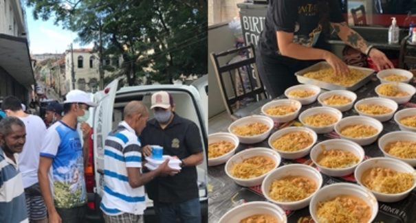 Corrente do bem leva alimentação de graça à população mais vulnerável em São Luís