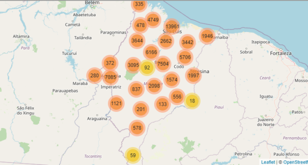 Confira a lista de bairros de São Luís e Região Metropolitana com casos confirmados de Covid-19