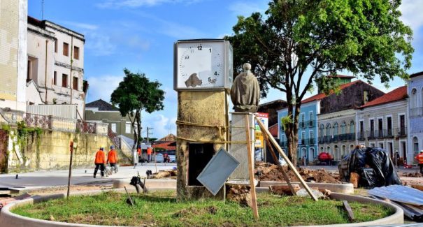 Iniciado processo de restauração da Praça João Lisboa e Largo do Carmo