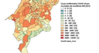 Confira os 216 municípios que tem casos confirmados de Covid-19