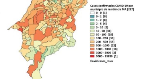 Confira os 216 municípios que tem casos confirmados de Covid-19
