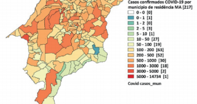 Todos os 217 municípios do Maranhão tem casos confirmados de coronavírus
