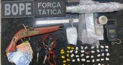 Homem é preso com duas armas e drogas em Viana, MA