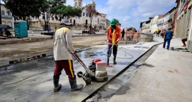 Obras de revitalização avançam no Centro Histórico