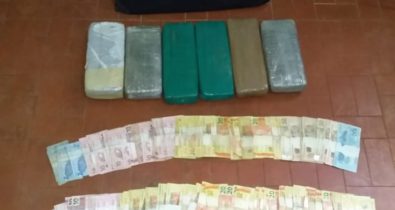 Suspeitos de tráfico de drogas são presos em flagrante com mais de R$ 4 mil reais