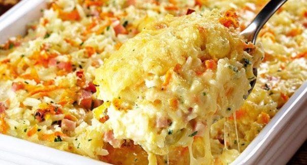 Receita rápida de arroz de forno