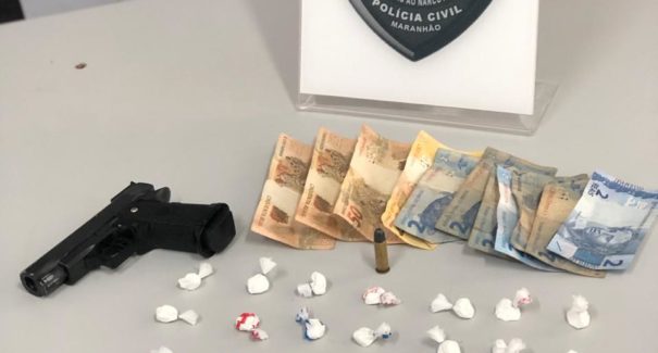 Preso suspeito de tráfico de drogas no bairro Vinhais em São Luís