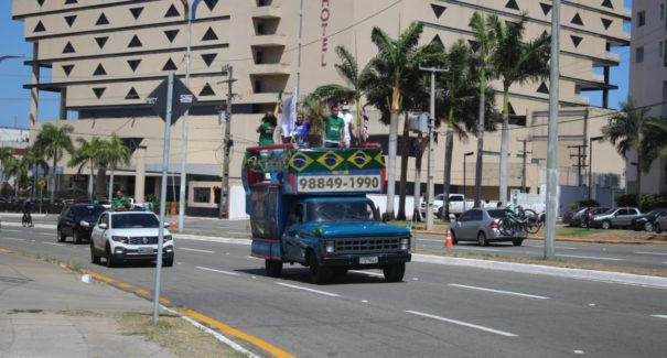Durante 7 de setembro, manifestantes realizam carreata em apoio ao presidente Bolsonaro em São Luís