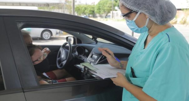 Testes drive-thru voltam a funcionar em São Luís