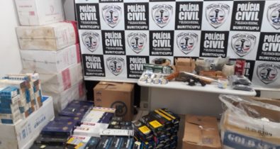Polícia Civil apreende armas de fogo e mil maços de cigarro irregulares em Buriticupu