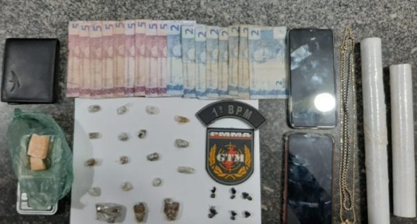 Polícia Militar prende homem e apreende menor de idade por tráfico de drogas em São Luís