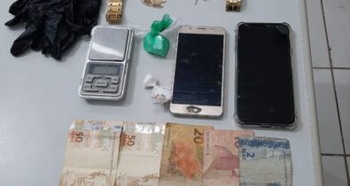 Polícia Militar prende dois suspeitos de tráfico de drogas na Maiobinha