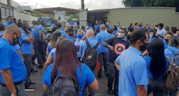 Rodoviários da Primor realizam paralisação nas primeiras horas do dia