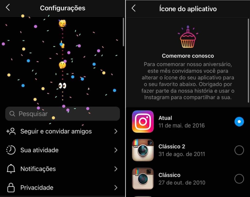 Instagram completa 10 anos e traz de volta o ícone clássico; Veja como mudar