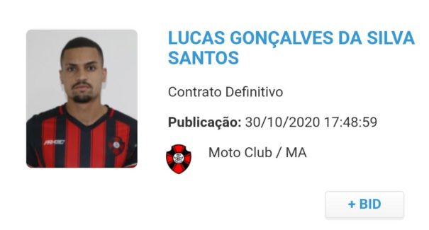 Regularizado, volante deve estrear como titular pelo Moto diante do Juventude