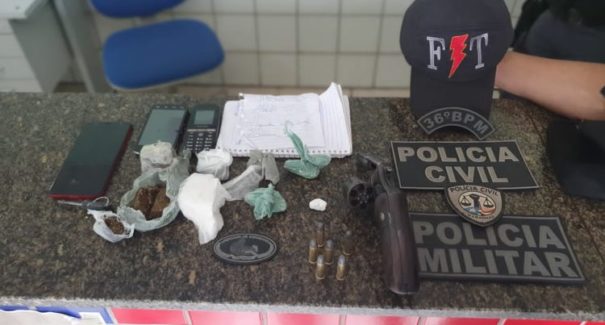 Casal e dois menores de idade são apreendidos por suspeita de tráfico de drogas