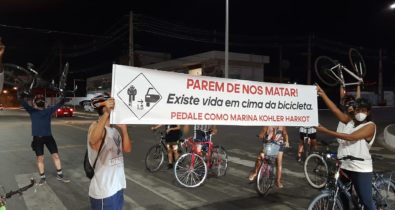 Pedal das Minas em São Luís realiza ato em solidariedade a morte de cicloativista