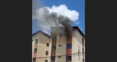 Vídeo: Incêndio em apartamento no Alto do Angelim