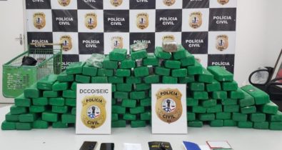 Dois homens são presos com 100kg de maconha prensada em São Luís
