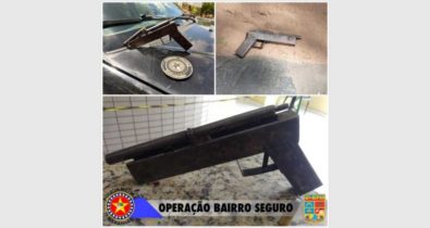 Arma de fogo fabricada artesanalmente é apreendida em Caxias