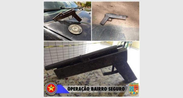 Arma de fogo fabricada artesanalmente é apreendida em Caxias