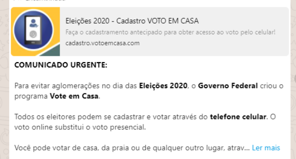 Governo Federal lançou aplicativo que permite votar pelo celular? Checamos!
