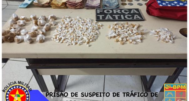 Jovem de 19 anos é preso com quase 400 pedras de crack