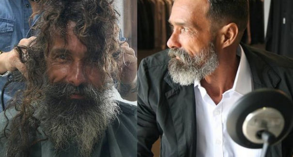 Mudança de visual de morador de rua viraliza e chega à família que já o tinha como morto