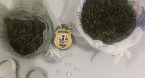 Homem é preso por suspeita de tráfico de drogas em Santa Luzia do Paruá