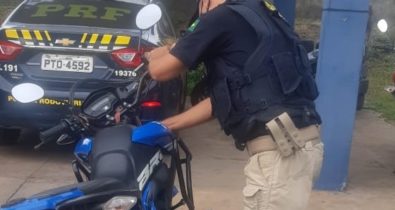 PRF recupera em Santa Inês moto roubada no Piauí