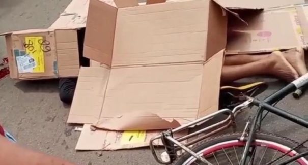 VÍDEO: Ciclista morre atropelado por ônibus no Maiobão