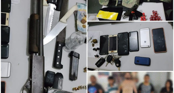 Cinco pessoas são presas com armas e carros roubados no Araçagi