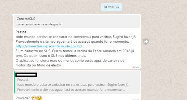 Cadastro em aplicativo do SUS é obrigatório para a vacinação contra Covid-19? Checamos!