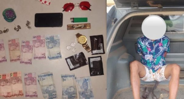 Preso homem com posse de 12 papelotes de maconha na Vila Sarney