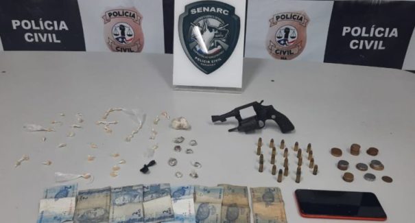 Suspeito de armazenar e comercializar drogas é preso em Paço do Lumiar