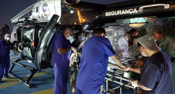CTA leva recém-nascido com tumor de Caixas para São Luís