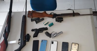 Homem é preso por porte ilegal de quatro armas de fogo em Colinas