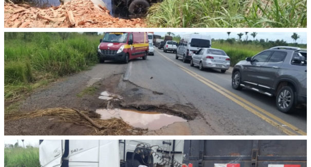 Colisão frontal entre caminhonete e carreta resulta em um óbito na BR-135