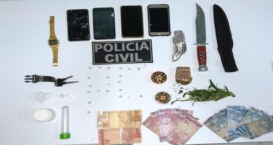 Suspeitos de tráfico de drogas são presos por realizarem “delivery” das substâncias
