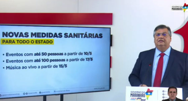 Flávio Dino anuncia  liberação de eventos, música ao vivo e novos horários de funcionamento
