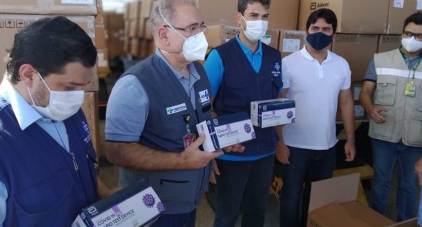 Maranhão recebe 600 mil testes rápidos contra covid-19