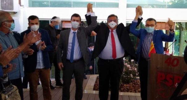 Flávio Dino e Marcelo Freixo se filiam ao PSB, durante evento em Brasília